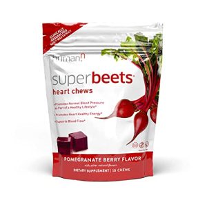 humanN SuperBeets Heart Chews - Nitric Oxide Production and Blood Pressure Support
