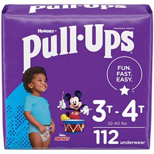 Pull-Ups Boys' Potty Training Pants Training Underwear, 3T-4T, 28 Count